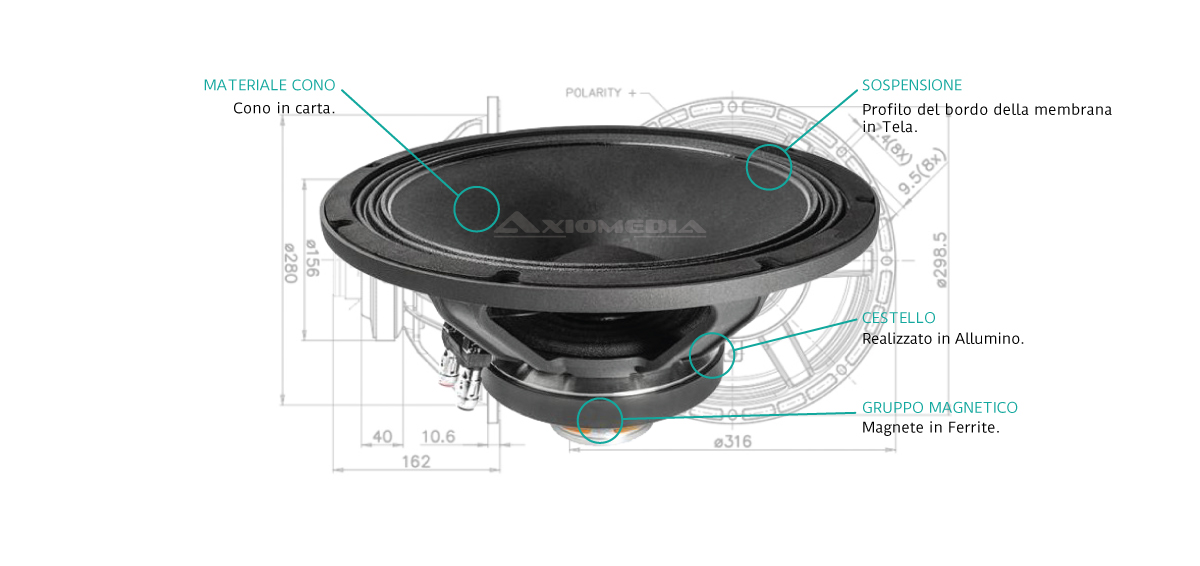 12HX230 - Coassiale 12