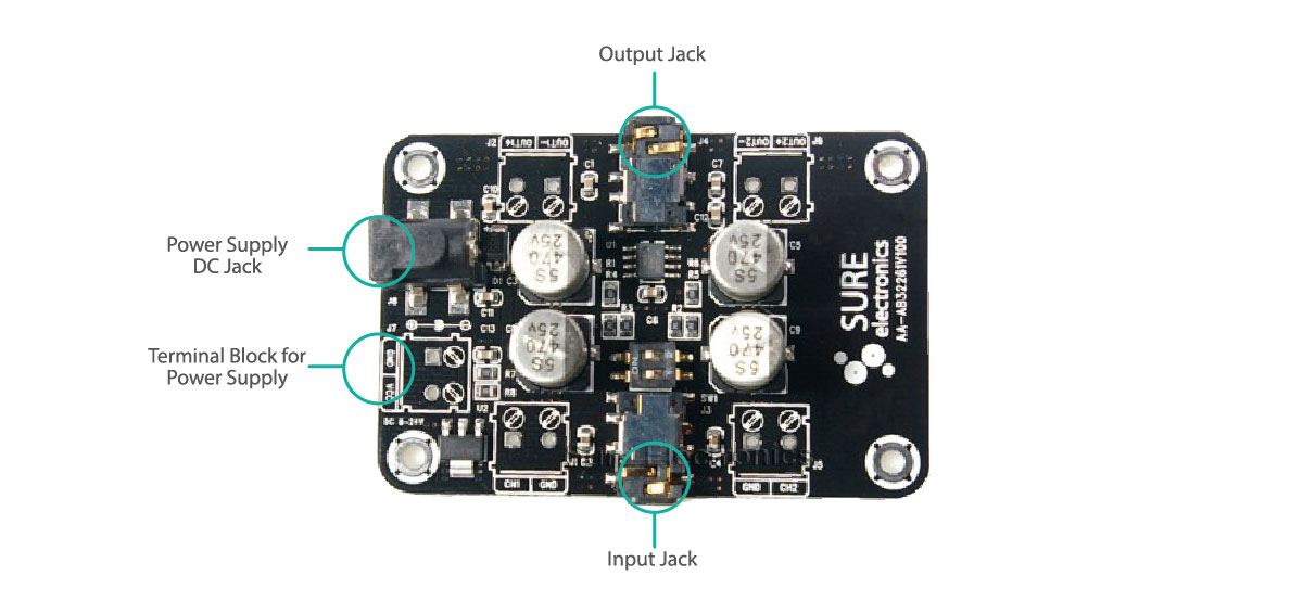 Modulo Amplificatore TPA3116D2 2 Canali XH-M546 – Scheda Potenziometro 150W, Alta Fedeltà Per Altoparlanti E Radio