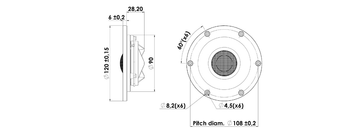 D2908/714000 - Tweeter 25mm Scan Speak - - Tweeter | Axiomedia