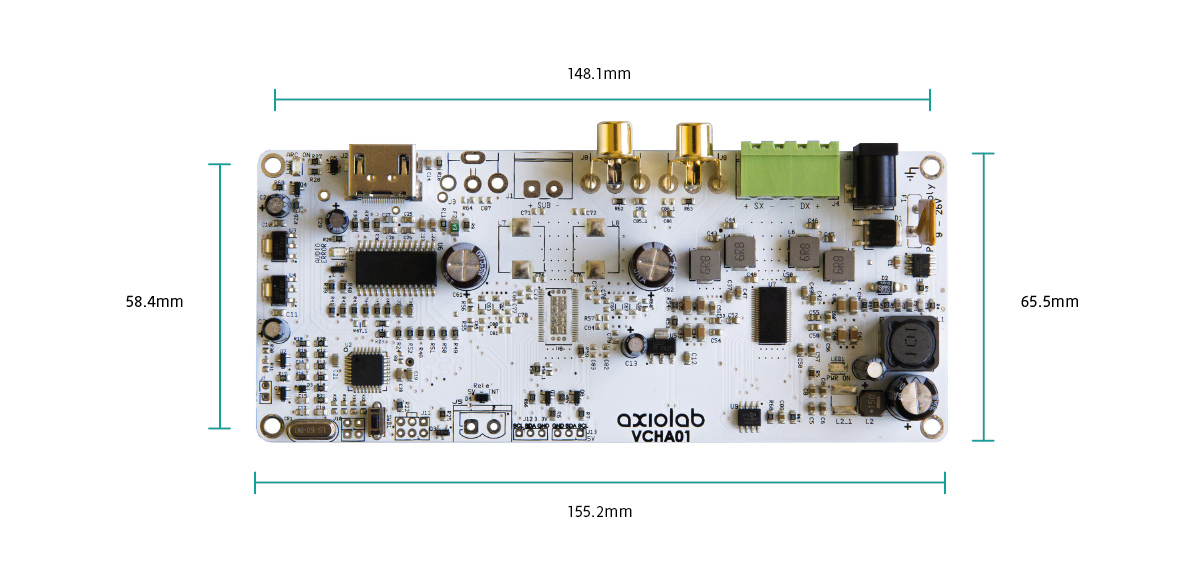 VCHA01-2 Class D Amplifier - Digital Amplifiers | Axiomedia
