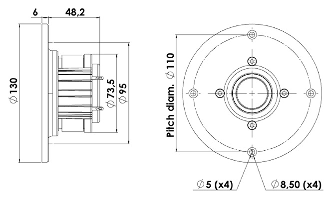 D2905/990000 Tweeter 28mm Scan Speak Tweeter Axiomedia